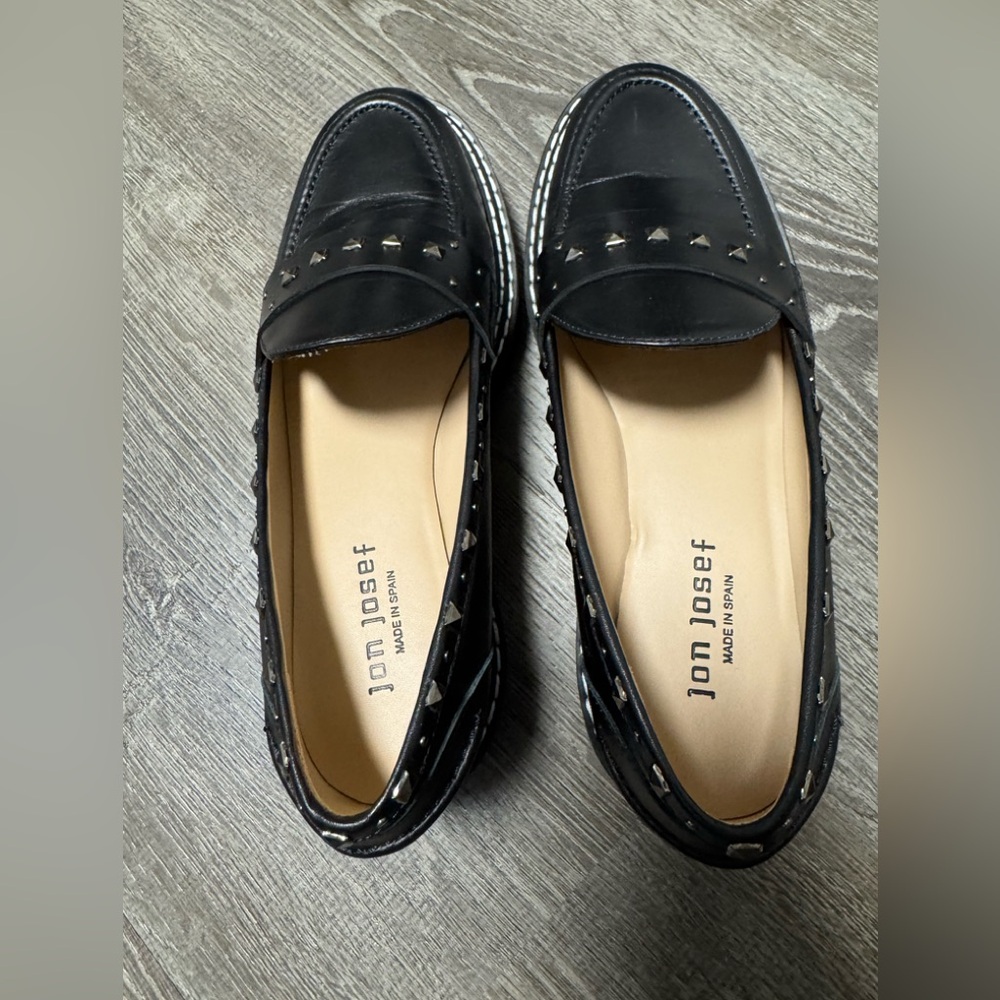 Anthropologie Jon Josef Gabby Loafers Platform Studded Sz 39 (Eur) / 9 US. EUC! - Picture 9 of 15